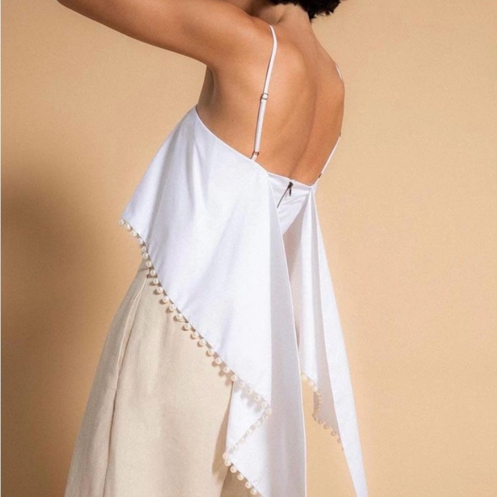 Rosie Assoulin Bandana Top in White